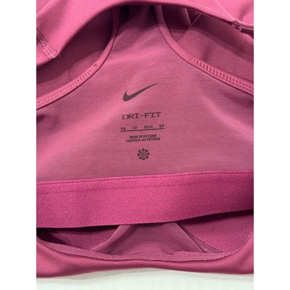 Nike NWT Sz XS Noble Red Swoosh Medium-Support Padded Sports Bra Tank Top - Picture 9 of 9